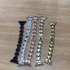 9 Apple Watch 38mm/40mm metal bands unbranded.